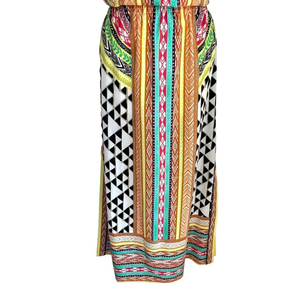 NWOT HALE BOB STRAPLESS MAXI DRESS SIDE SLITS SIZE MEDIUM - Picture 8 of 12